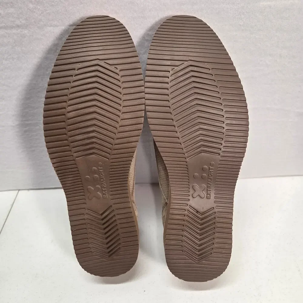 Steve Madden Voyagee Suede Oxford Shoes Beige Lace Up Mens Size 13D Casual NWOT